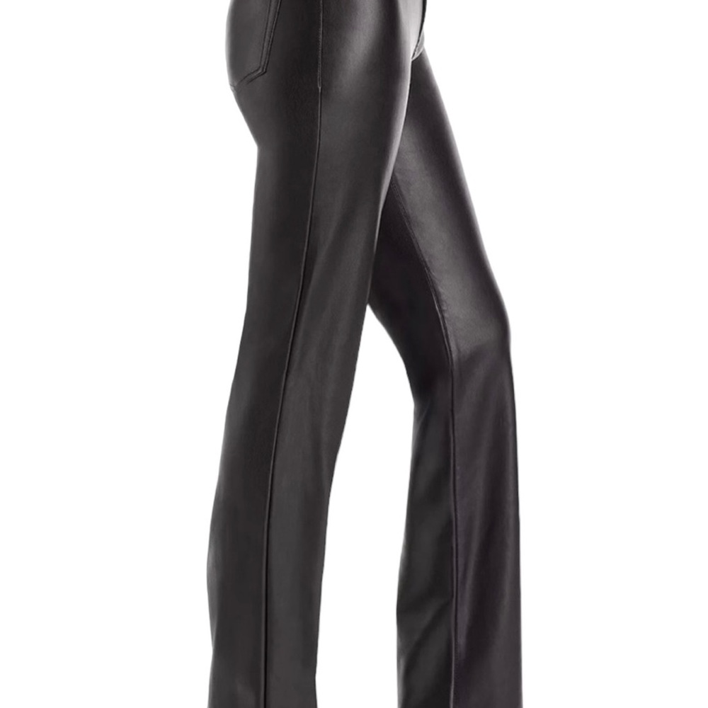 Staud Chisel Faux Leather Straight Leg 5 Pocket Pants NWT, Size 2 (XS) - Picture 3 of 6